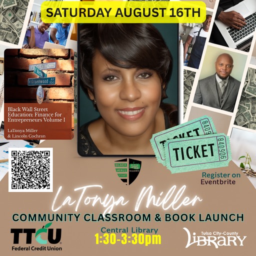 LaTonya Miller Community Classroom and Book Launch flyer